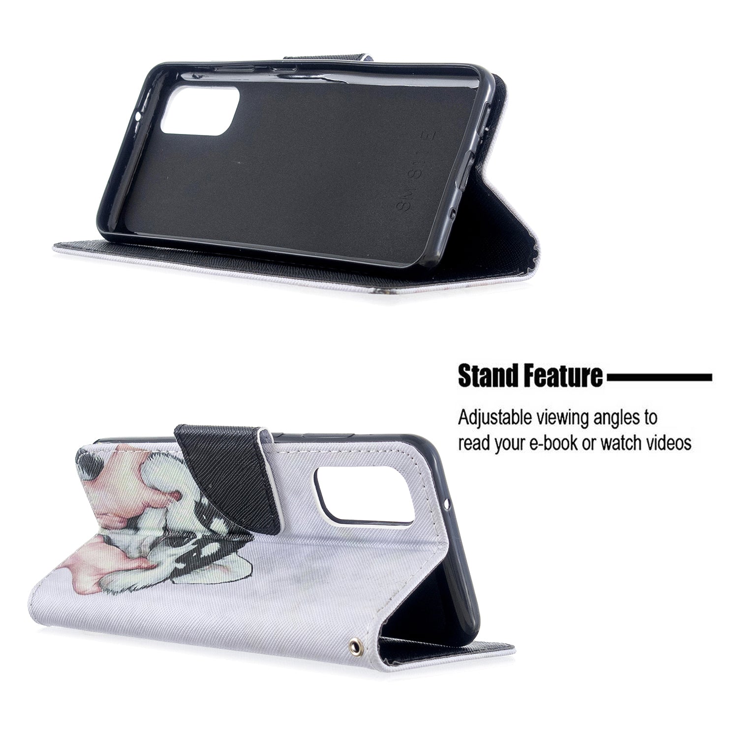 Pattern Printing Cross Texture Wallet Leather Stand Case for Samsung Galaxy S20 4G/S20 5G - Dog