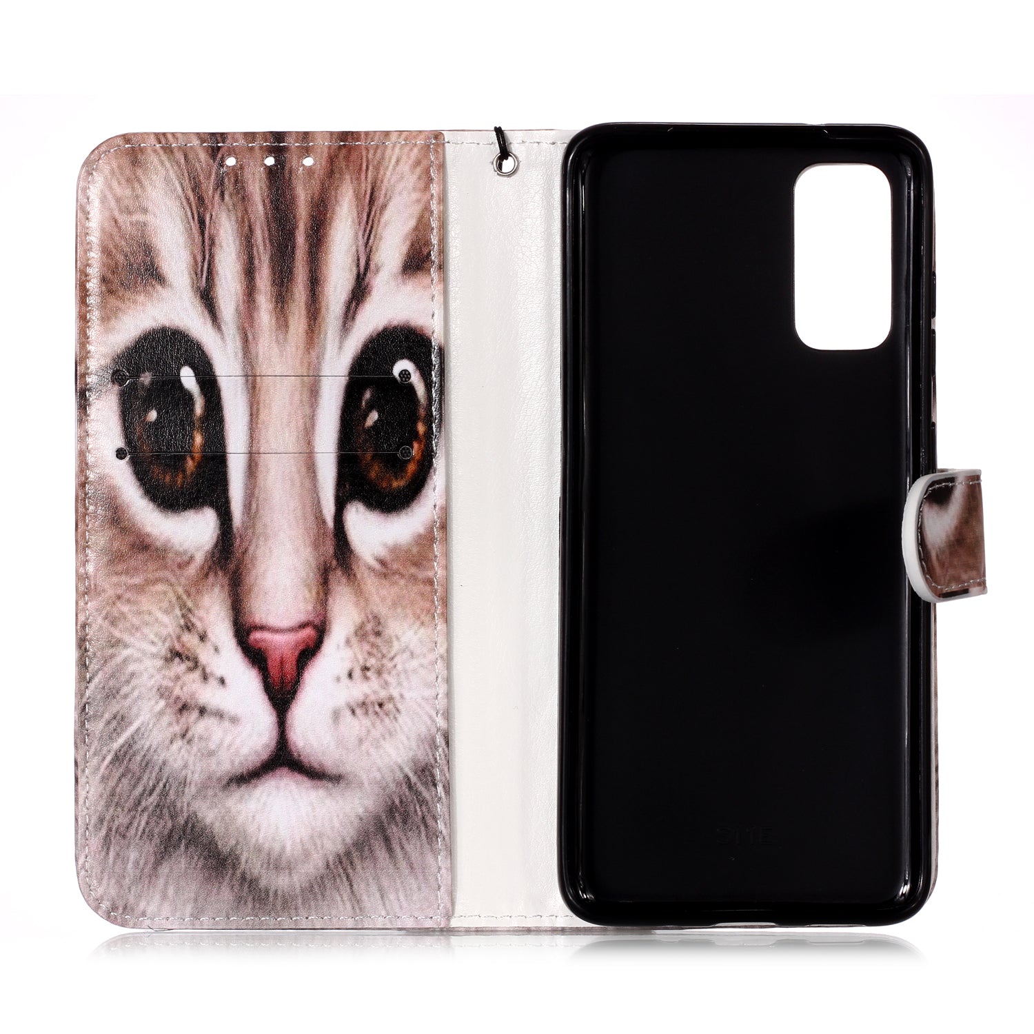 New Pattern Printing Leather Wallet Stand Phone Case for Samsung Galaxy S20 4G/S20 5G - Cat