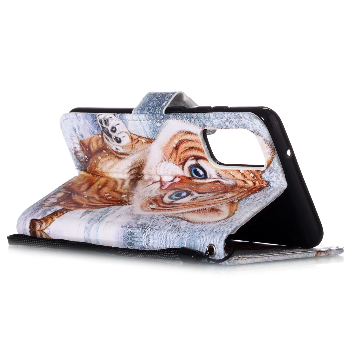 New Pattern Printing Leather Wallet Stand Phone Case for Samsung Galaxy S20 4G/S20 5G - Little Tiger