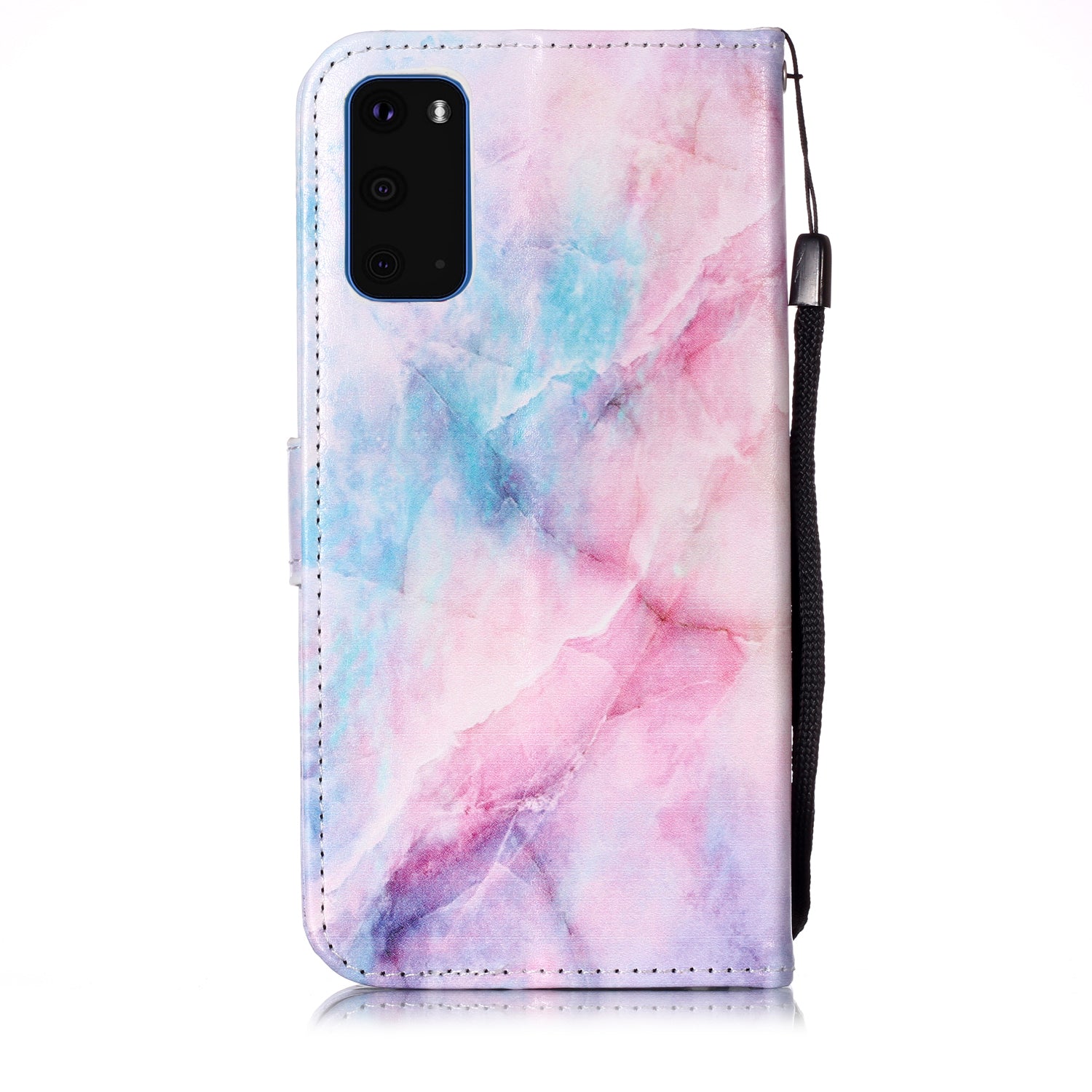 New Pattern Printing Leather Wallet Stand Phone Case for Samsung Galaxy S20 4G/S20 5G - Color Marble Grain