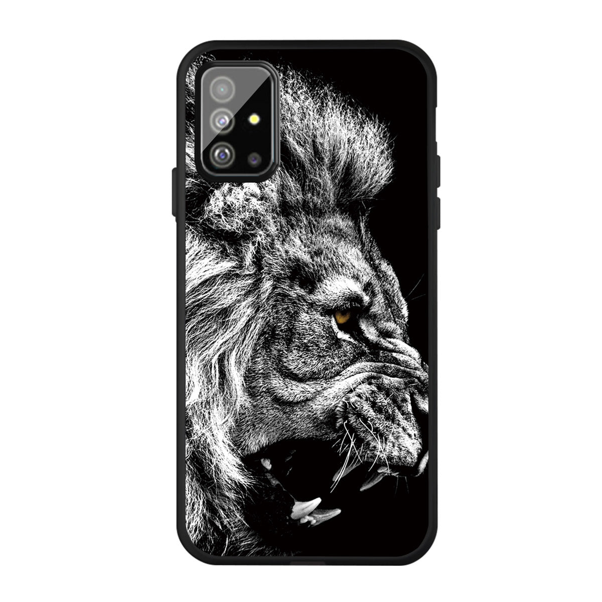 Matte Pattern Printing TPU Back Case for Samsung Galaxy S20 Plus - Lion