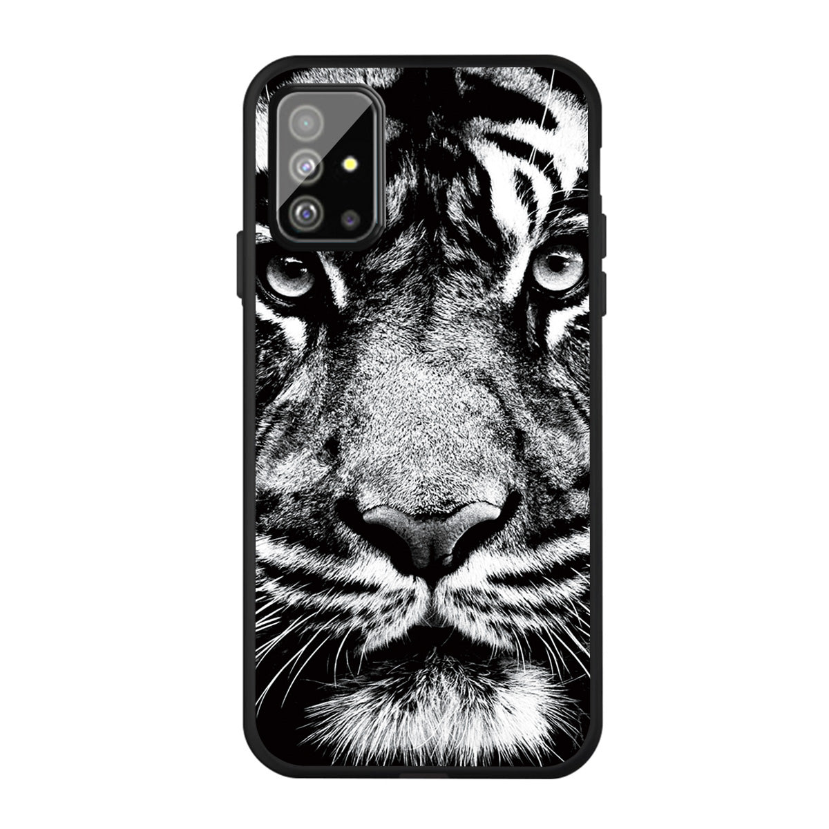 Matte Pattern Printing TPU Back Case for Samsung Galaxy S20 Plus - Tiger Face