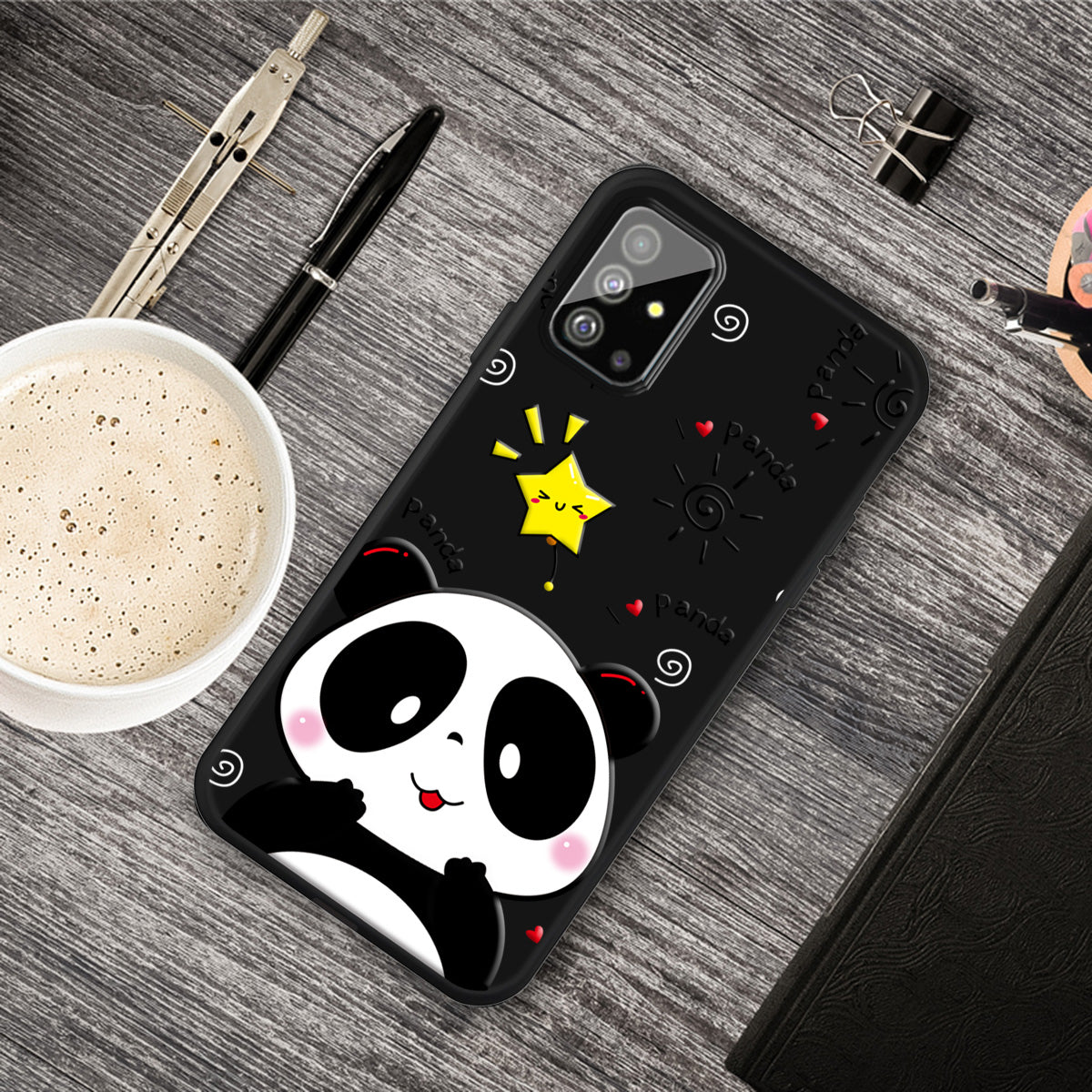 Matte Pattern Printing TPU Back Case for Samsung Galaxy S20 Plus - Panda