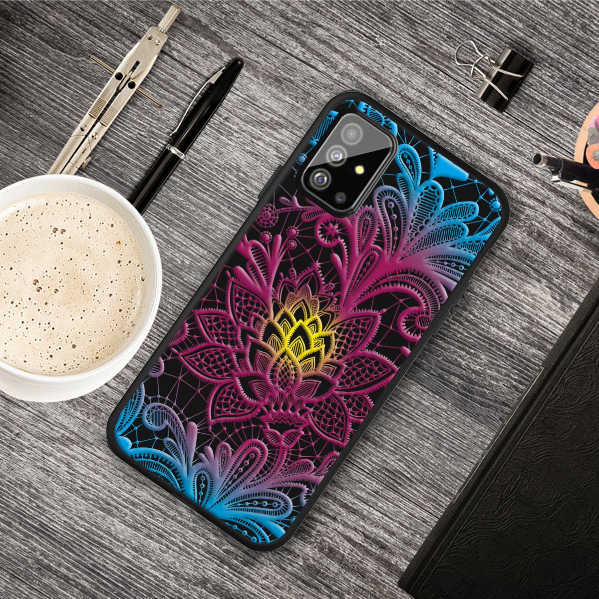 Matte Pattern Printing TPU Back Case for Samsung Galaxy S20 Plus - Beautiful Flower