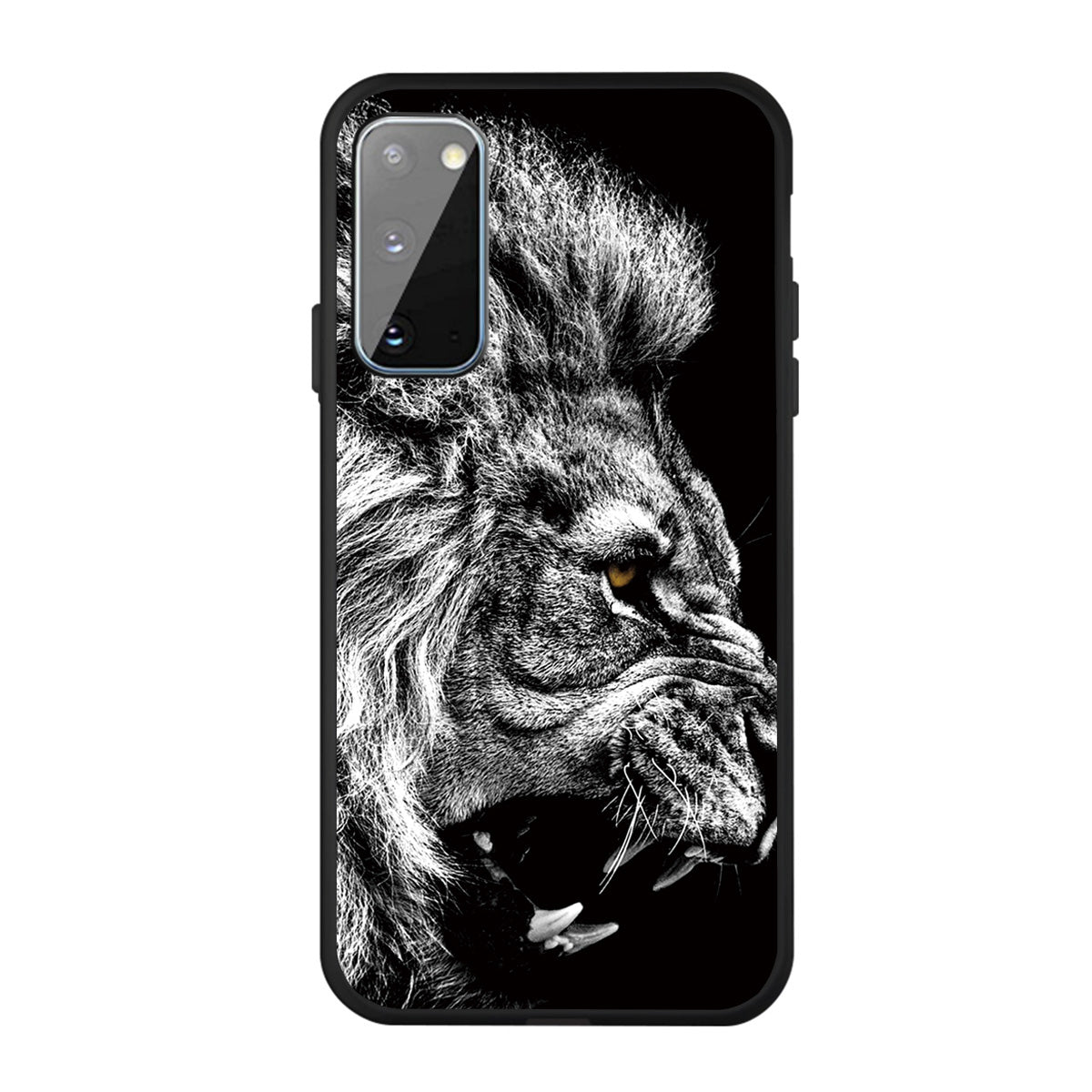 Matte Pattern Printing TPU Phone Cover for Samsung Galaxy S20 4G/S20 5G - Lion