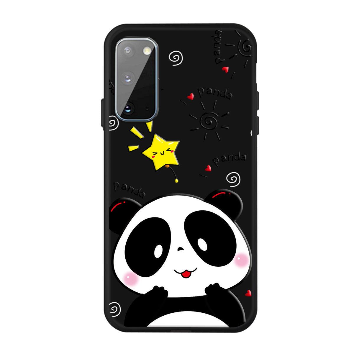 Matte Pattern Printing TPU Phone Cover for Samsung Galaxy S20 4G/S20 5G - Panda