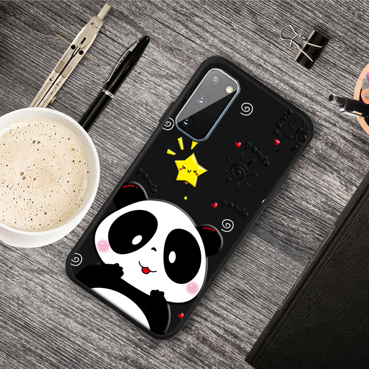 Matte Pattern Printing TPU Phone Cover for Samsung Galaxy S20 4G/S20 5G - Panda