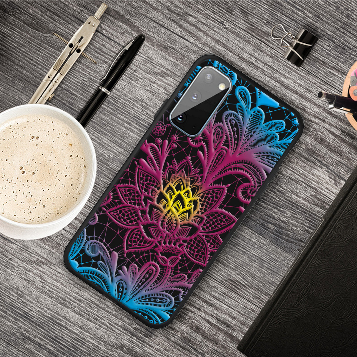 Matte Pattern Printing TPU Phone Cover for Samsung Galaxy S20 4G/S20 5G - Beautiful Flower