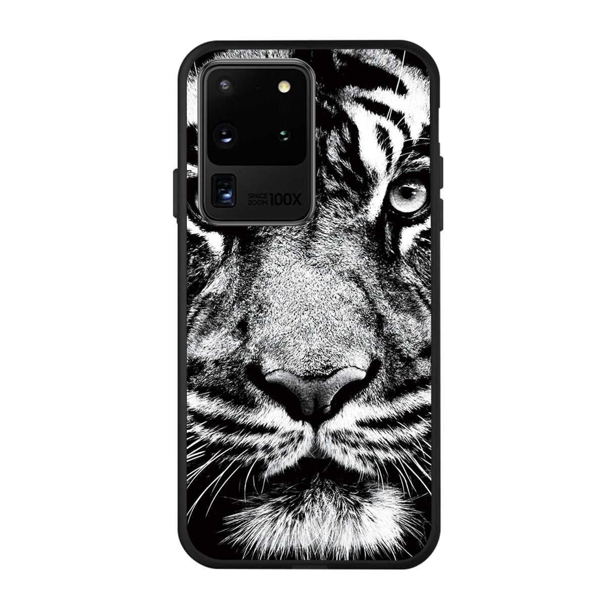 Matte Pattern Printing Soft TPU Case Cover for Samsung Galaxy S20 Ultra - Tiger