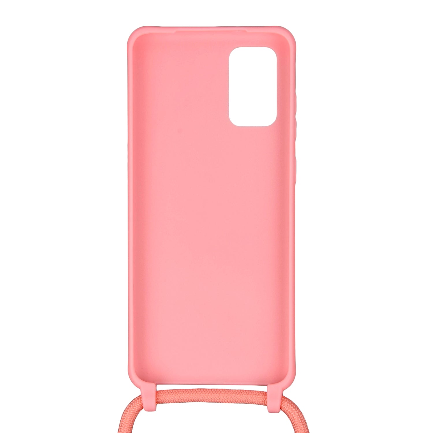 Soft TPU Mobile Phone Case with Multi-function Strap for Samsung Galaxy S20 4G/S20 5G - Pink