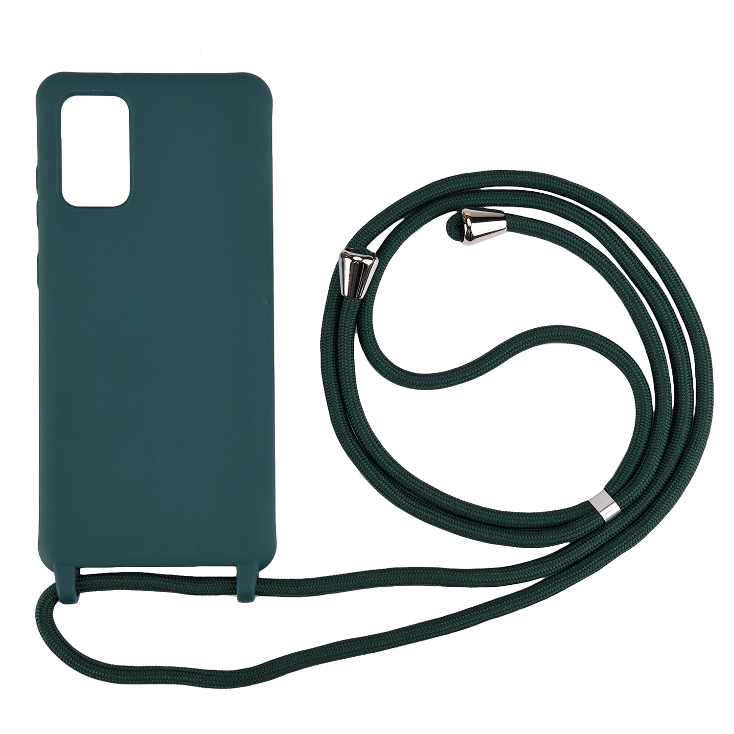 Soft TPU Mobile Phone Case with Multi-function Strap for Samsung Galaxy S20 4G/S20 5G - Green