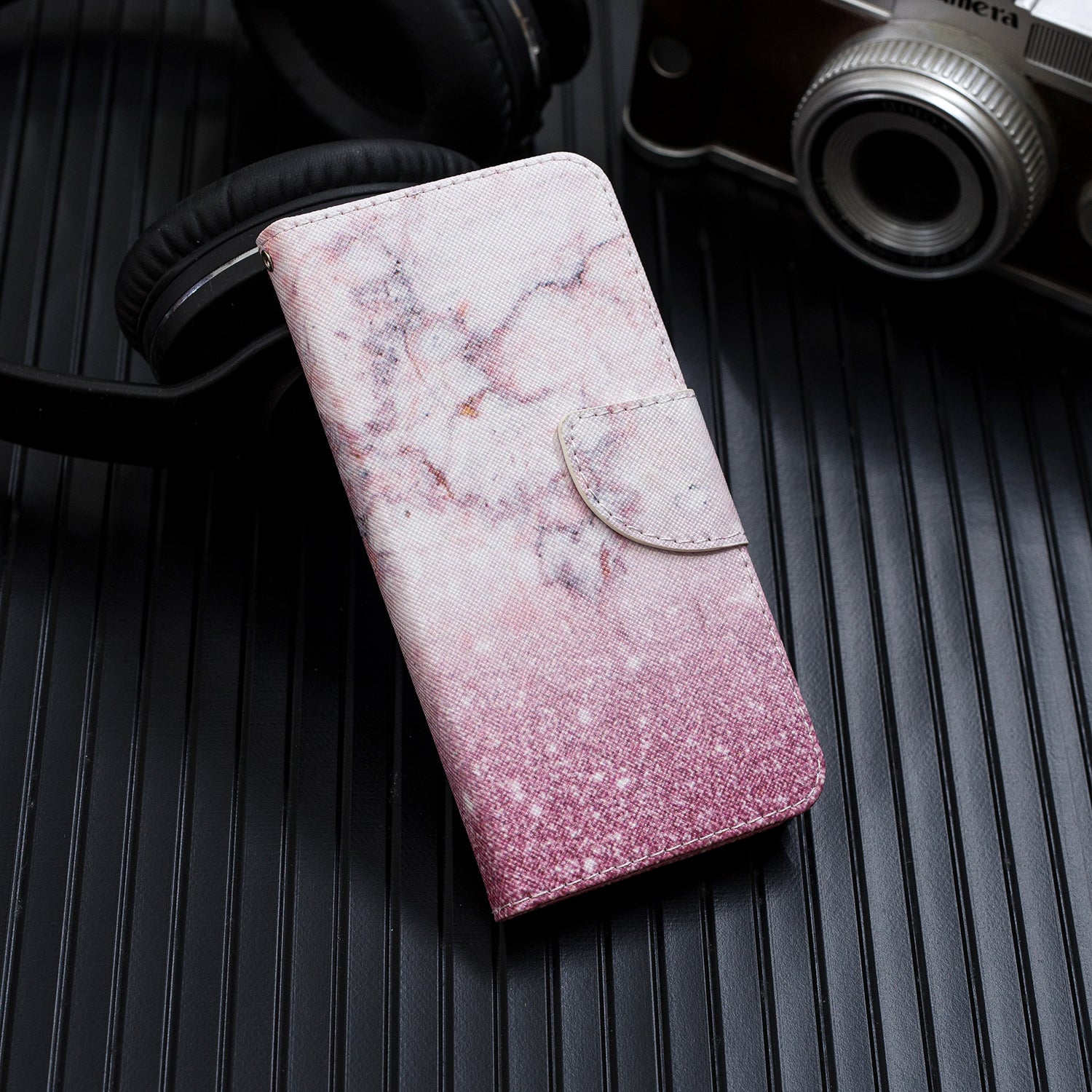 Pattern Printing Cross Texture Leather Wallet Case for Samsung Galaxy S20 Ultra - Colorized Pattern