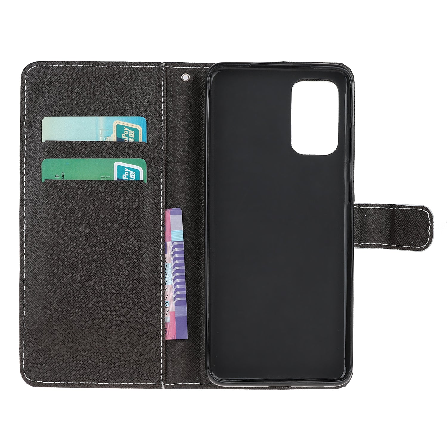 Pattern Printing Cross Texture Leather Wallet Case with Strap for Samsung Galaxy S20 4G/S20 5G - Panda