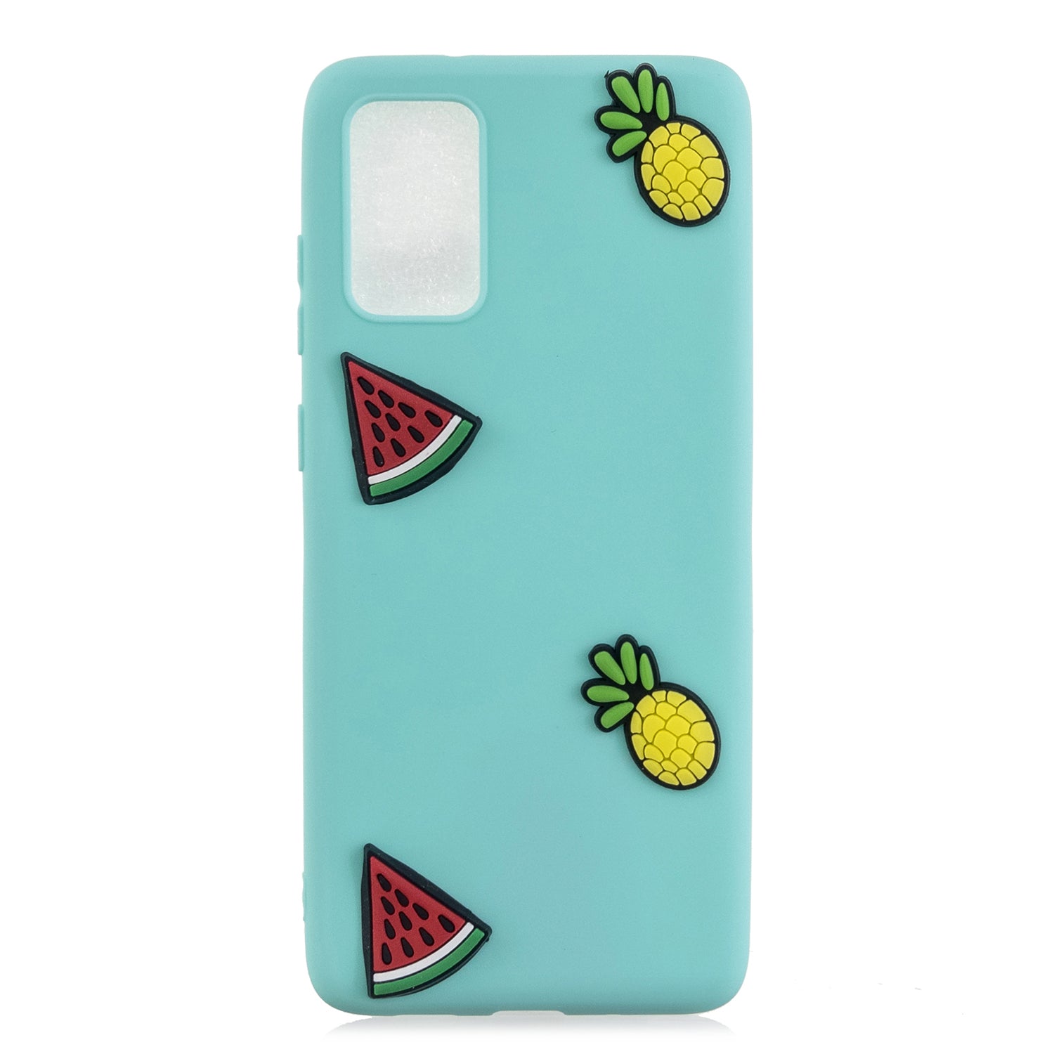 3D Cartoon Pattern Soft TPU Cell Phone Cover for Samsung Galaxy S20 4G/S20 5G - Watermelon and Pineapple