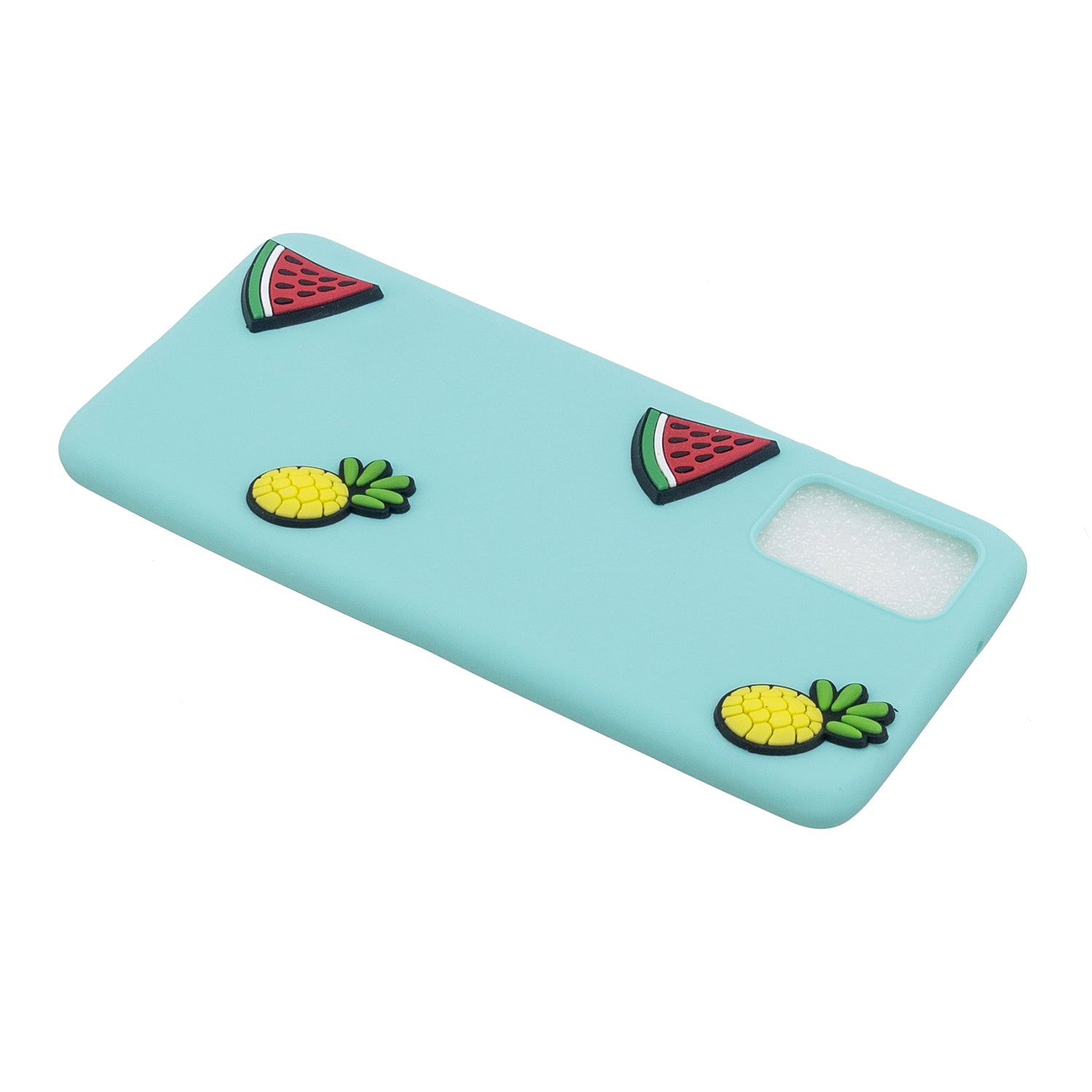 3D Cartoon Pattern Soft TPU Cell Phone Cover for Samsung Galaxy S20 4G/S20 5G - Watermelon and Pineapple