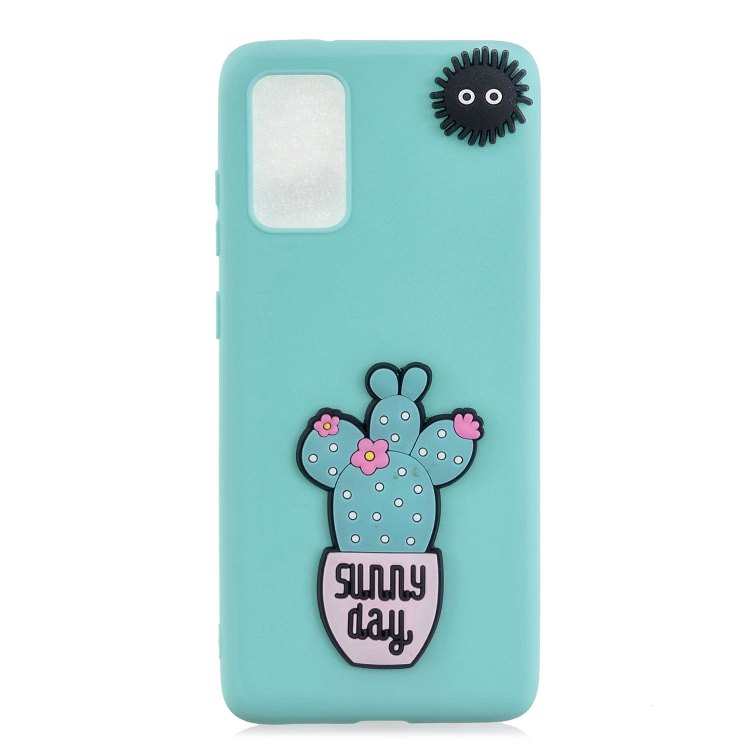 3D Cartoon Pattern Soft TPU Cell Phone Cover for Samsung Galaxy S20 4G/S20 5G - Cactus