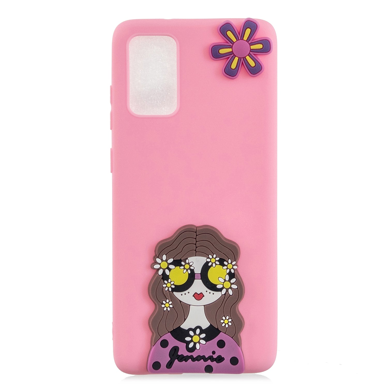 3D Cartoon Pattern Soft TPU Cell Phone Cover for Samsung Galaxy S20 4G/S20 5G - Girl