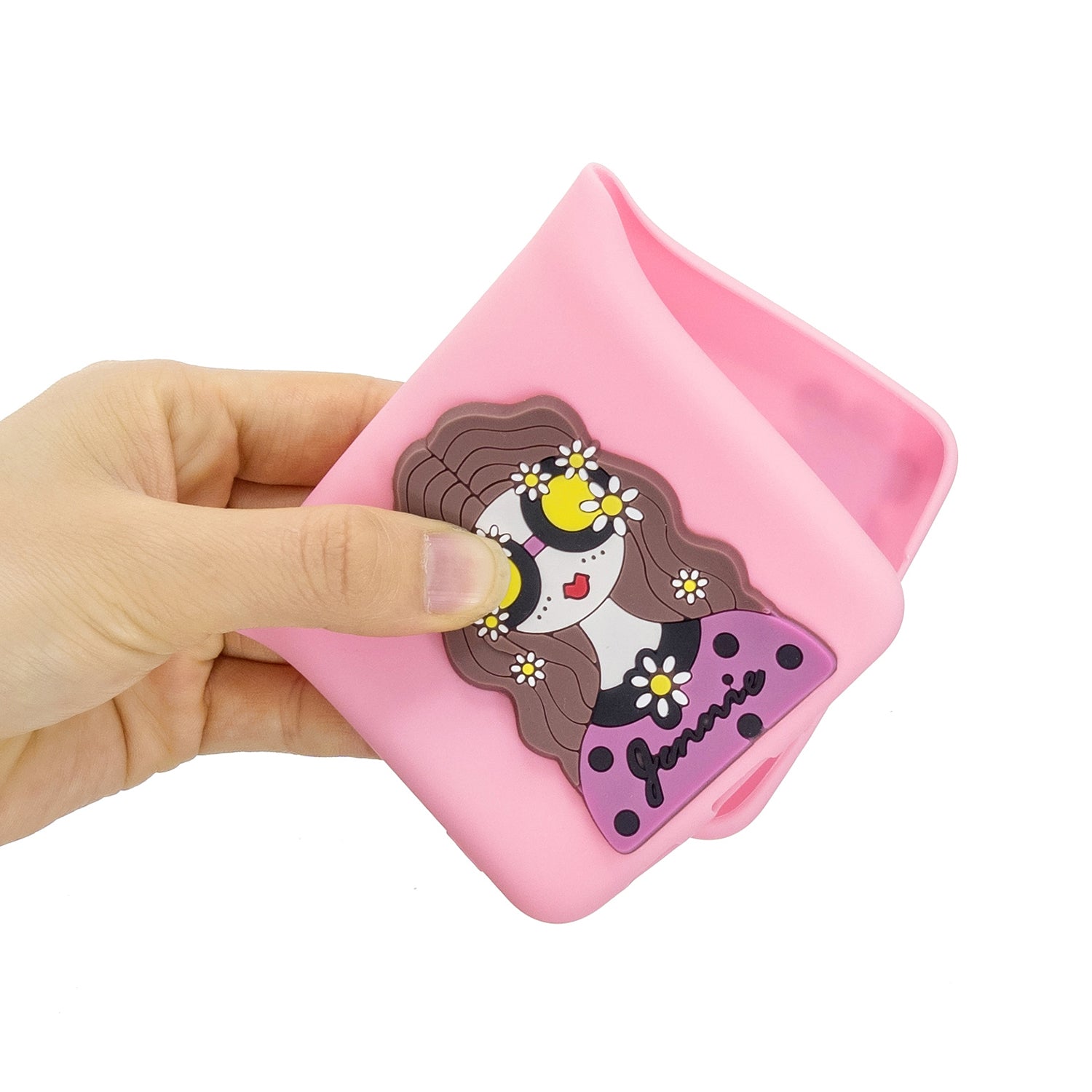 3D Cartoon Pattern Soft TPU Cell Phone Cover for Samsung Galaxy S20 4G/S20 5G - Girl