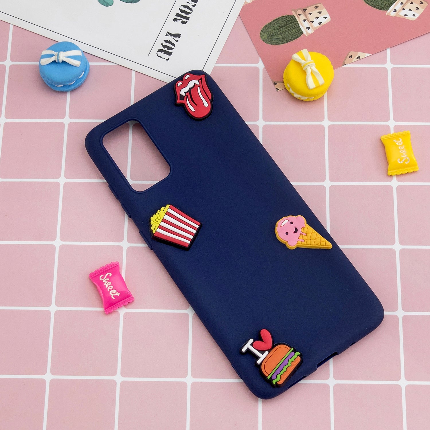 3D Cartoon Pattern Soft TPU Cell Phone Cover for Samsung Galaxy S20 4G/S20 5G - Ice Cream