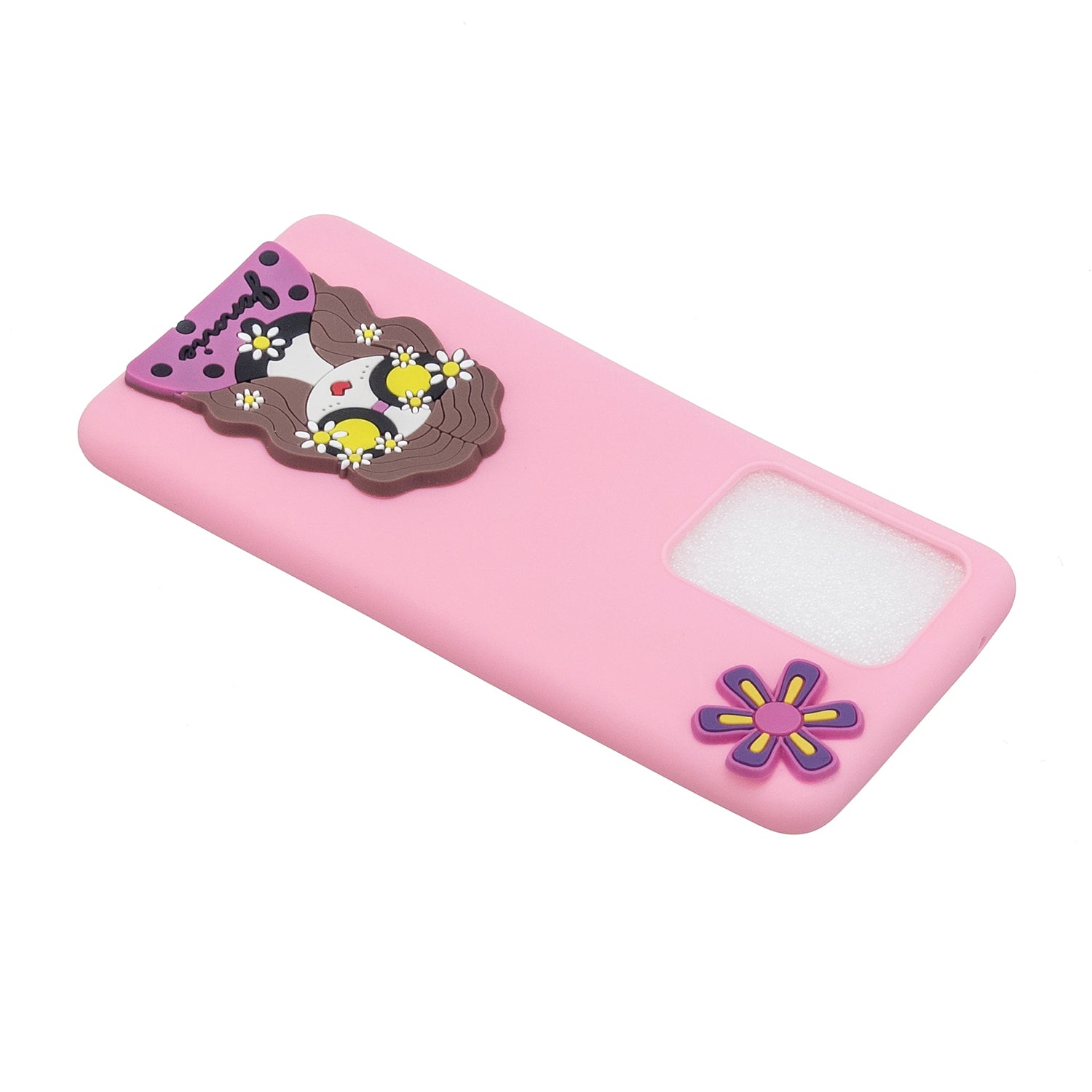 3D Cartoon Pattern Soft TPU Mobile Phone Shell for Samsung Galaxy S20 Ultra - Girl