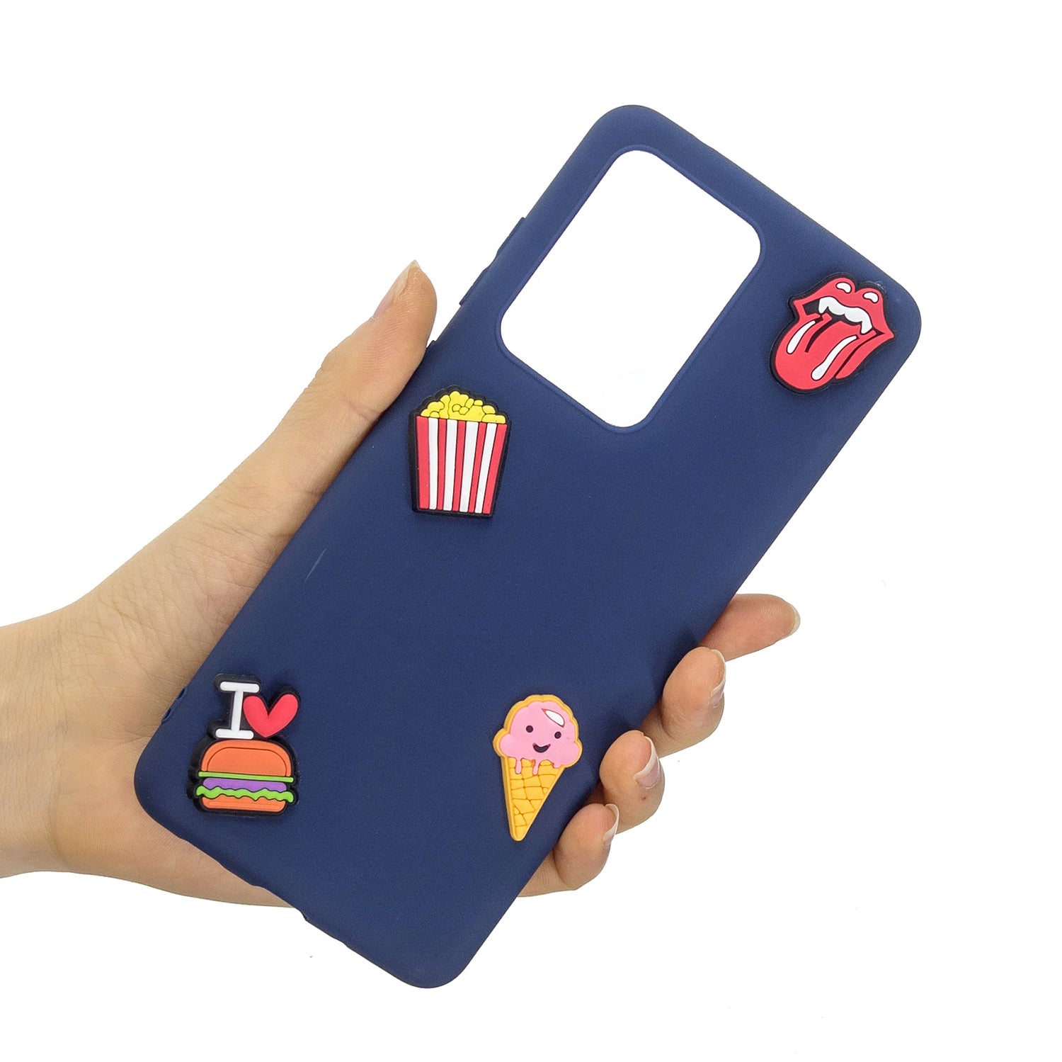 3D Cartoon Pattern Soft TPU Mobile Phone Shell for Samsung Galaxy S20 Ultra - Ice Cream