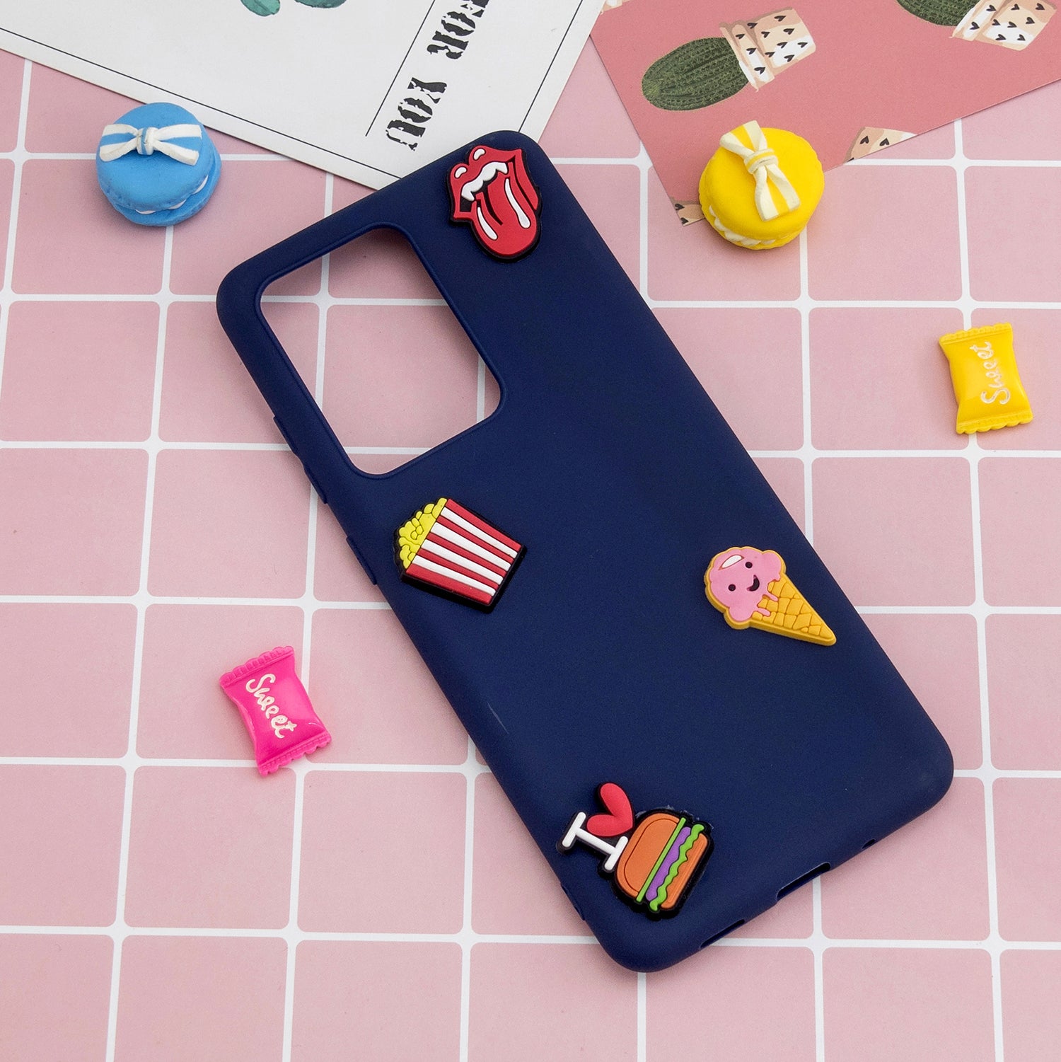 3D Cartoon Pattern Soft TPU Mobile Phone Shell for Samsung Galaxy S20 Ultra - Ice Cream