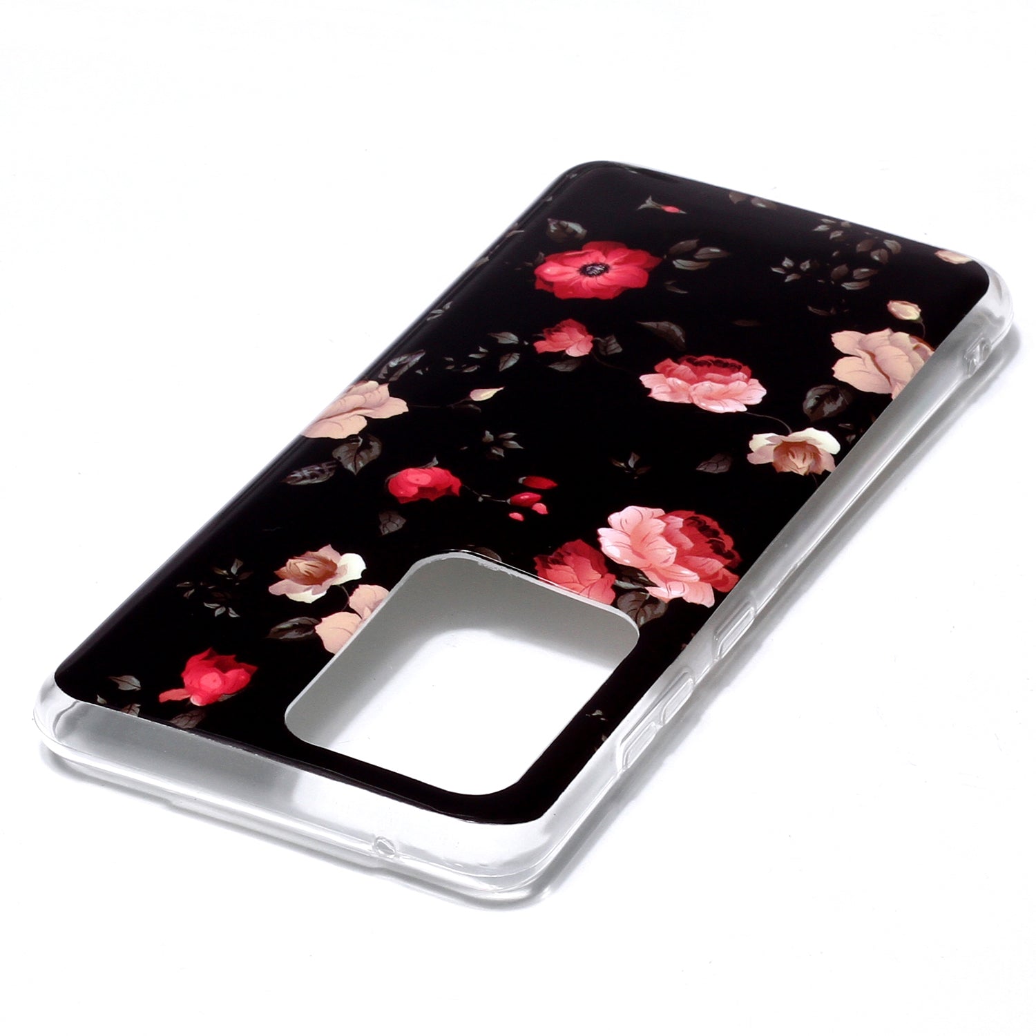 Noctilucent IMD TPU Phone Back Case for Samsung Galaxy S20 Ultra - Flower