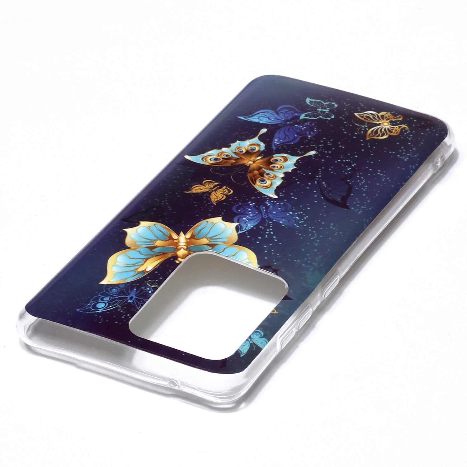 Noctilucent IMD TPU Phone Back Case for Samsung Galaxy S20 Ultra - Butterflies