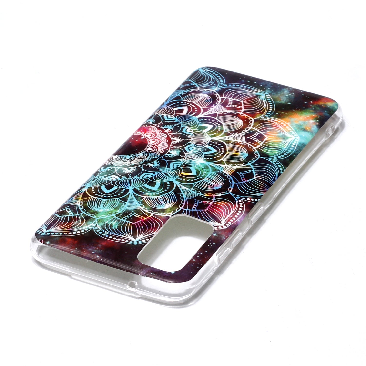 Noctilucent TPU Pattern Printing IMD Cover Shell for Samsung Galaxy S20 4G/S20 5G - Mandala Flower