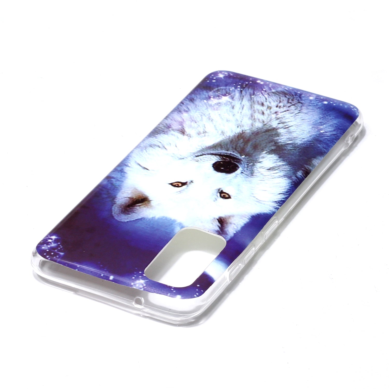 Noctilucent TPU Pattern Printing IMD Cover Shell for Samsung Galaxy S20 4G/S20 5G - Dog