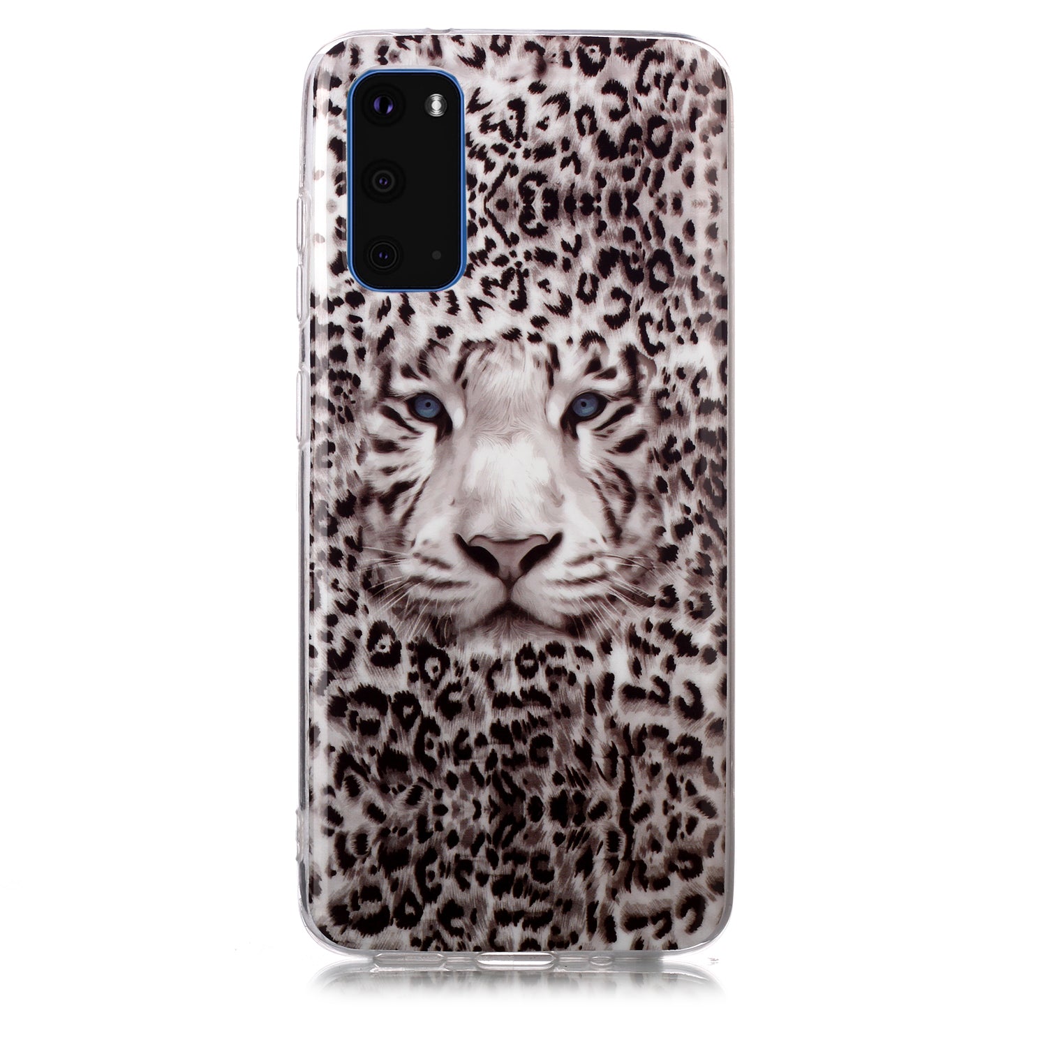 Noctilucent TPU Pattern Printing IMD Cover Shell for Samsung Galaxy S20 4G/S20 5G - Leopard