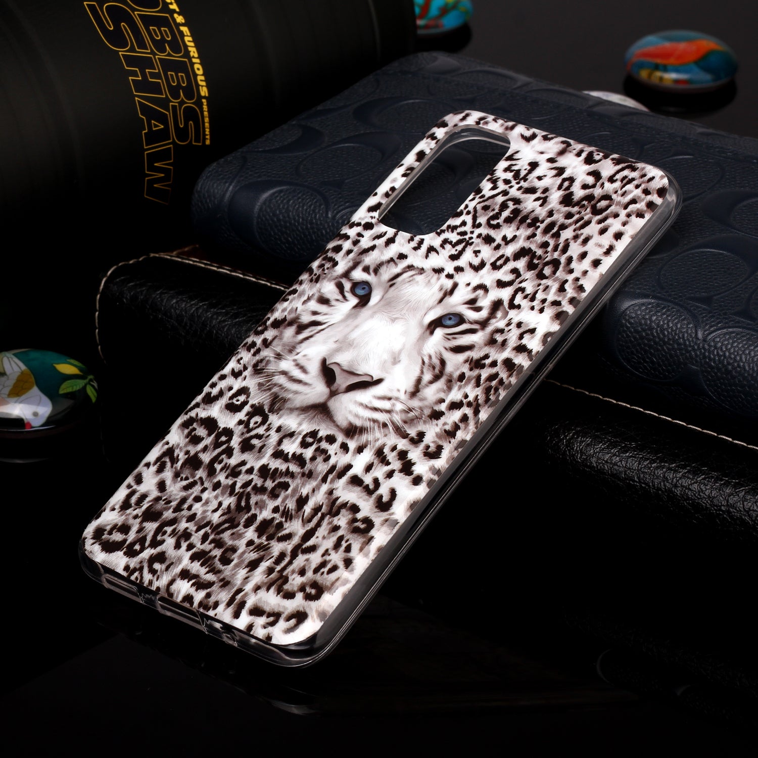 Noctilucent TPU Pattern Printing IMD Cover Shell for Samsung Galaxy S20 4G/S20 5G - Leopard