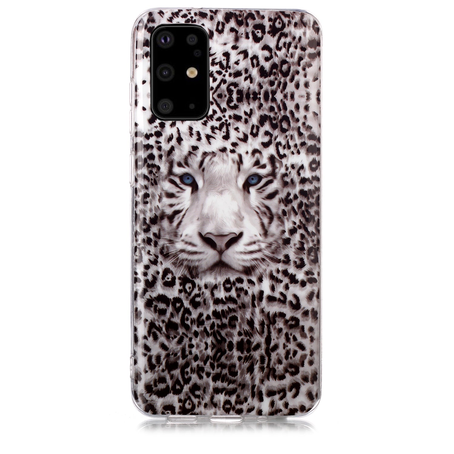 Luminous TPU Pattern Printing IMD Protetive Shell for Samsung Galaxy S20 Plus - Leopard