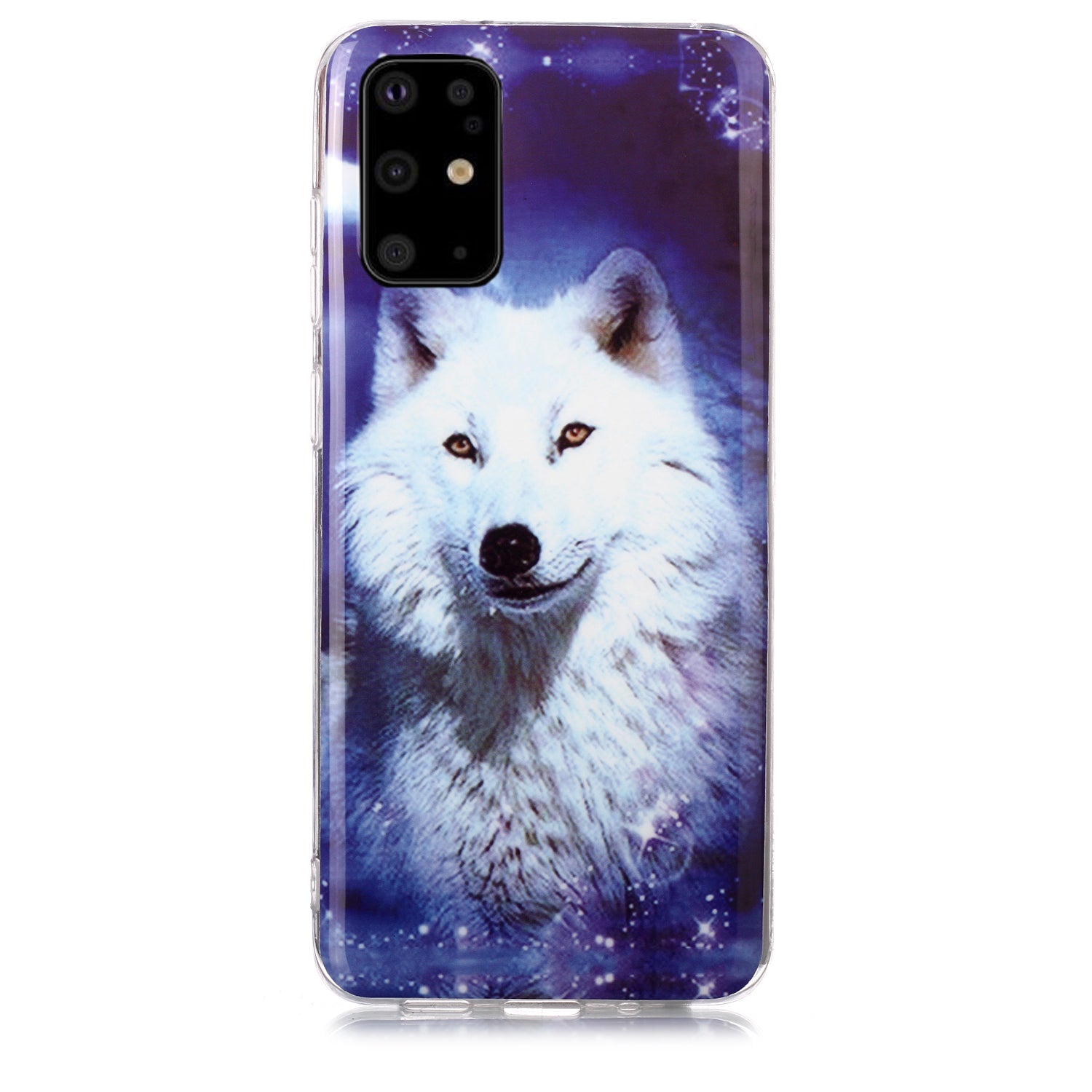 Luminous TPU Pattern Printing IMD Protetive Shell for Samsung Galaxy S20 Plus - Dog