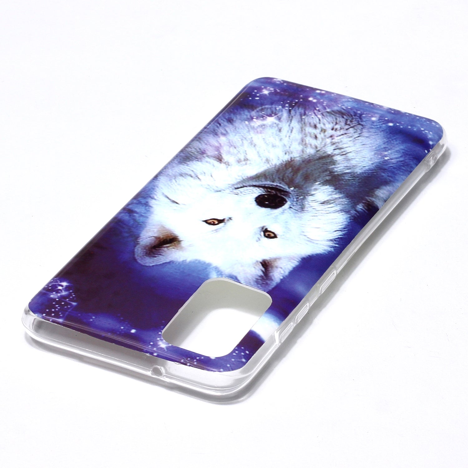 Luminous TPU Pattern Printing IMD Protetive Shell for Samsung Galaxy S20 Plus - Dog