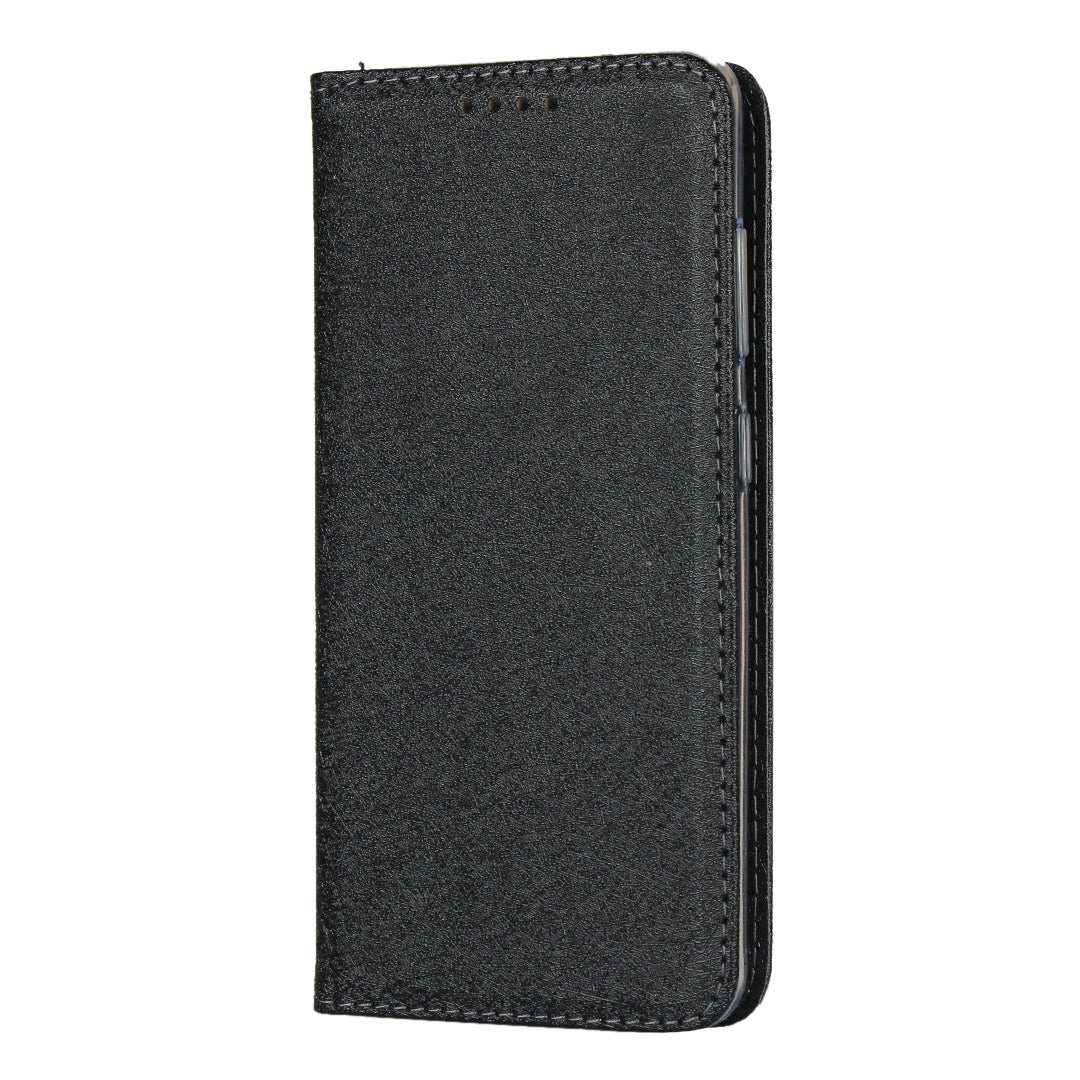 Silk Texture Leather Wallet Phone Case for Samsung Galaxy S20 4G/S20 5G - Black