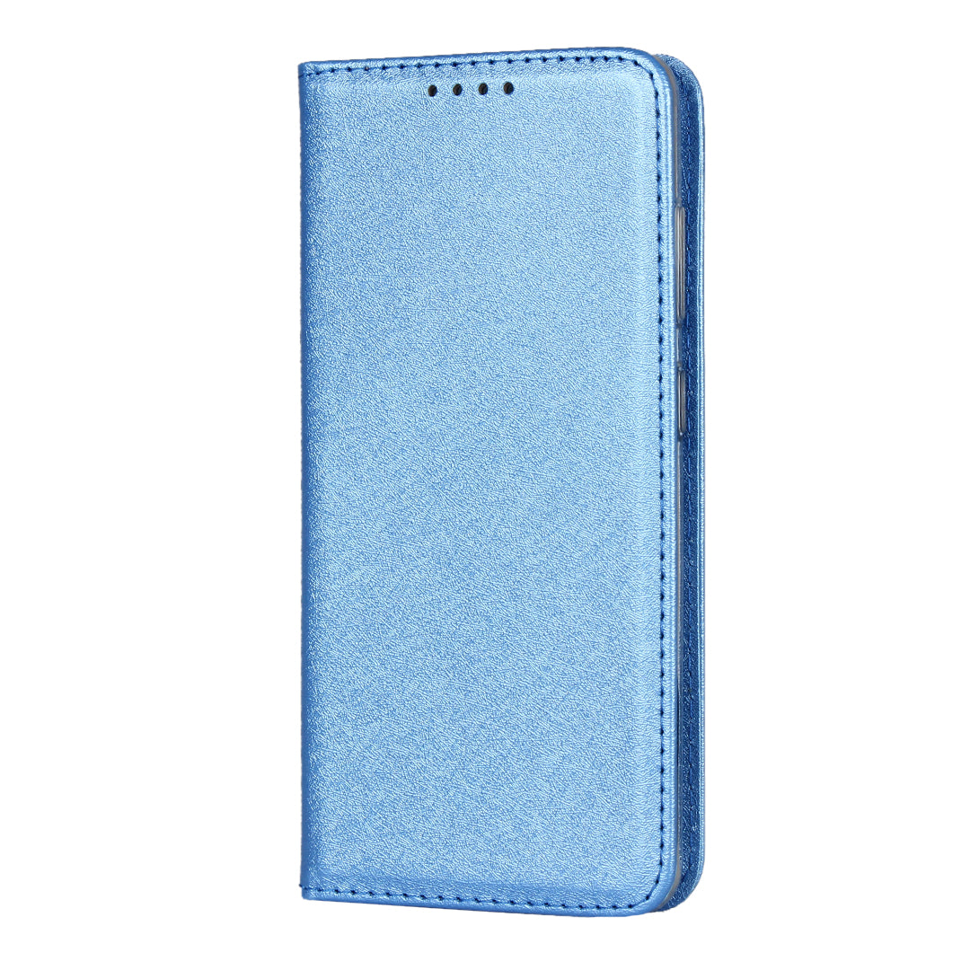 Silk Texture Leather Wallet Phone Case for Samsung Galaxy S20 4G/S20 5G - Blue