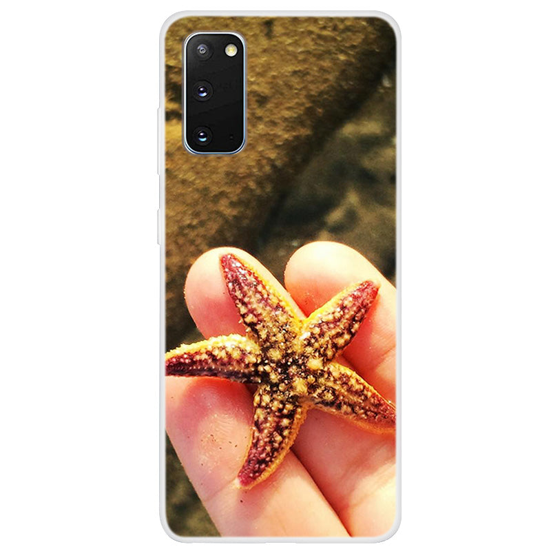 Clear Pattern Printing Soft TPU Back Shell for Samsung Galaxy S20 4G/S20 5G - Starfish