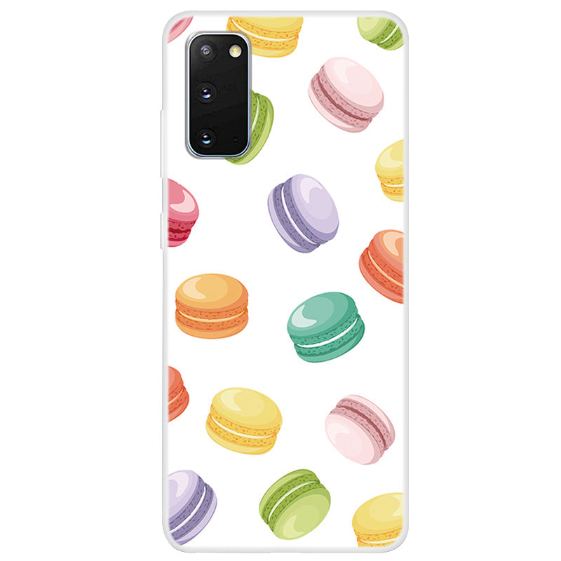 Clear Pattern Printing Soft TPU Back Shell for Samsung Galaxy S20 4G/S20 5G - Macaron