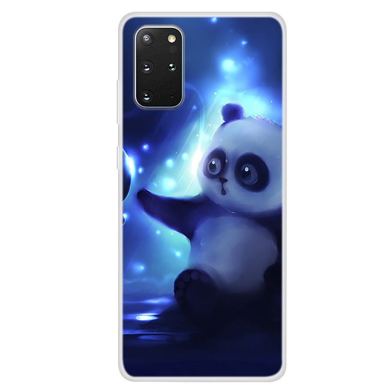 Pattern Printing TPU Case for Samsung Galaxy S20 Plus - Panda