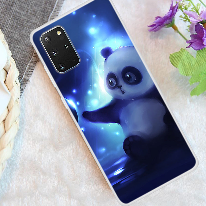 Pattern Printing TPU Case for Samsung Galaxy S20 Plus - Panda