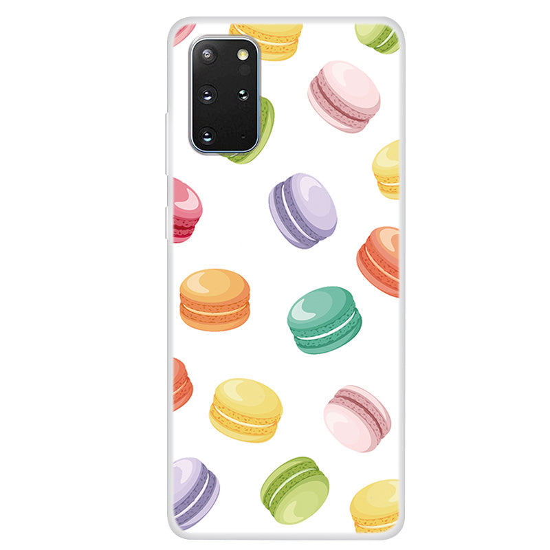 Pattern Printing TPU Case for Samsung Galaxy S20 Plus - Macaroon