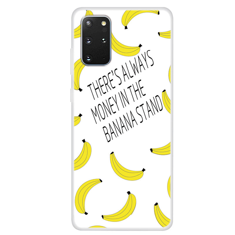 Pattern Printing TPU Case for Samsung Galaxy S20 Plus - Banana