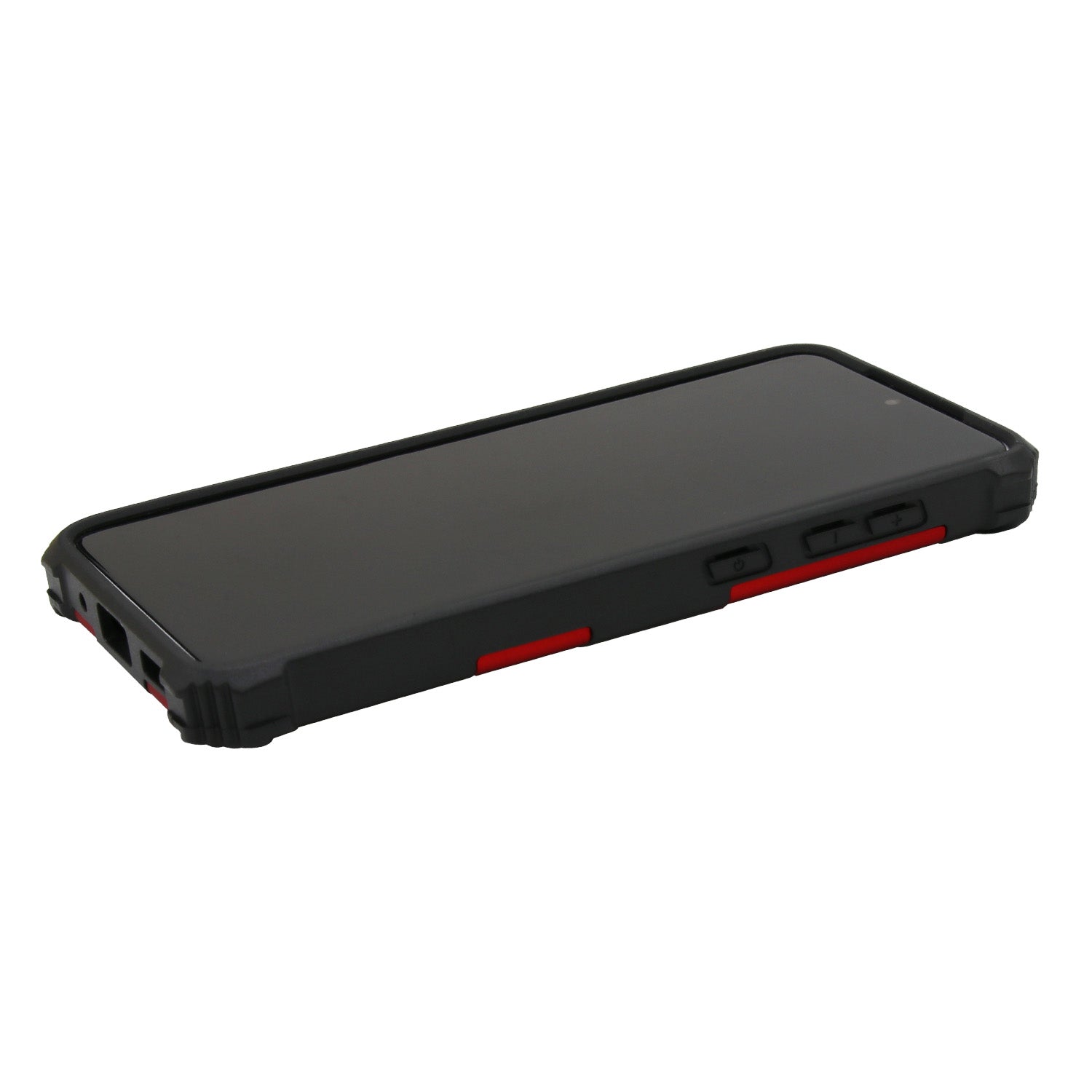 Kickstand Armor Dropproof PC TPU Hybrid Case with Magnetic Metal Sheet for Samsung Galaxy S20 4G/S20 5G - Red