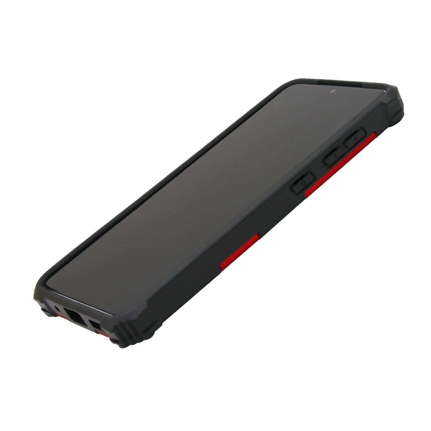 Kickstand Armor Dropproof PC TPU Hybrid Case with Magnetic Metal Sheet for Samsung Galaxy S20 4G/S20 5G - Red