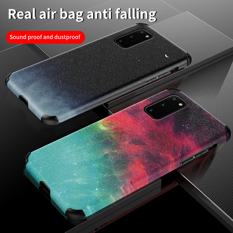 Silk Skin Pattern Shock-resistant TPU+PU Leather Phone Case for Samsung Galaxy S20 4G/S20 5G - Style B