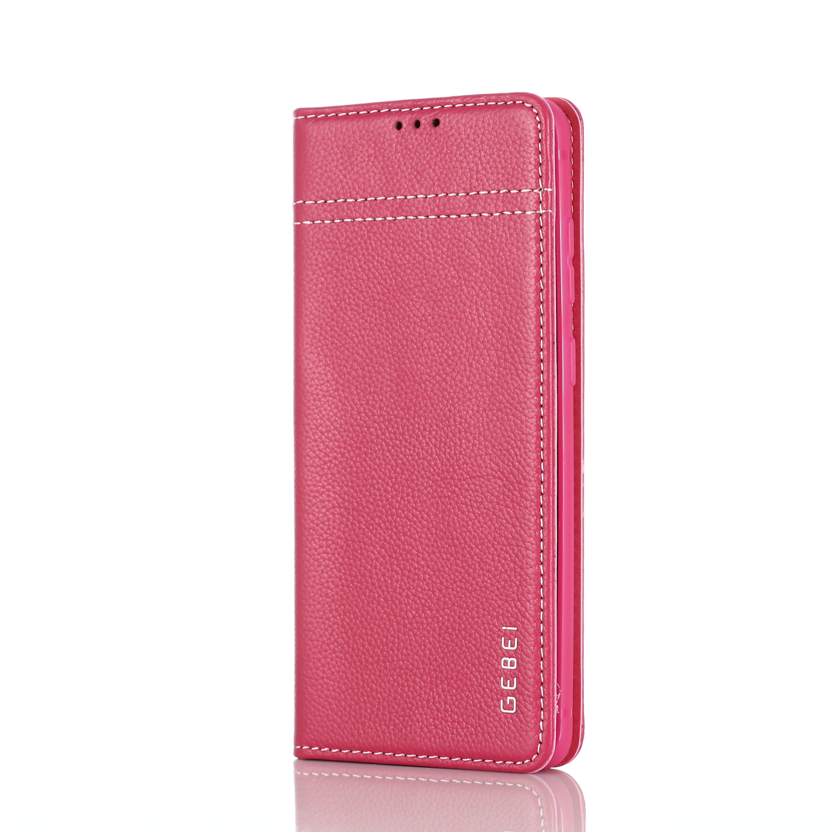 GEBEI Genuine Leather Cool Shell for Samsung Galaxy S20 Plus - Rose