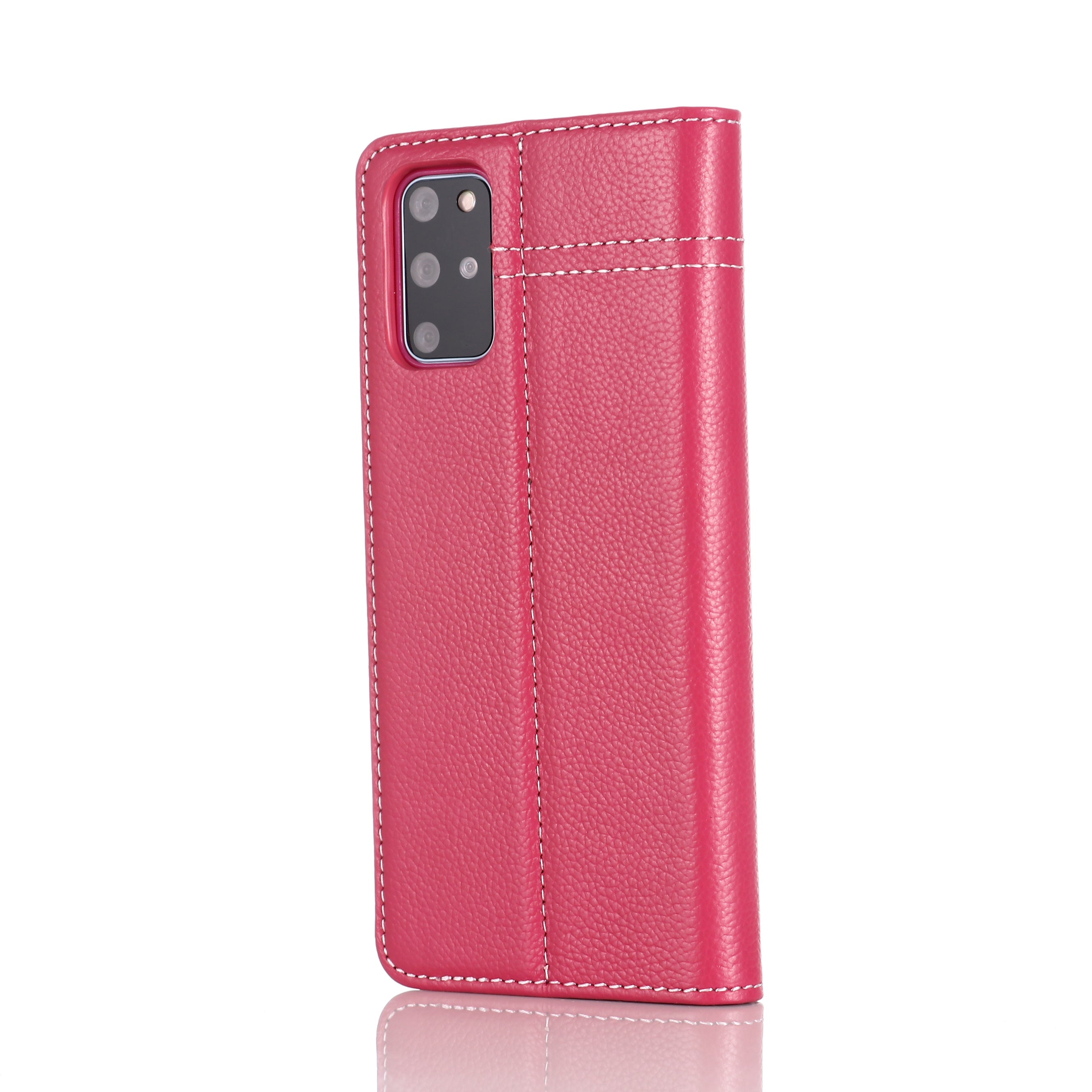 GEBEI Genuine Leather Cool Shell for Samsung Galaxy S20 Plus - Rose