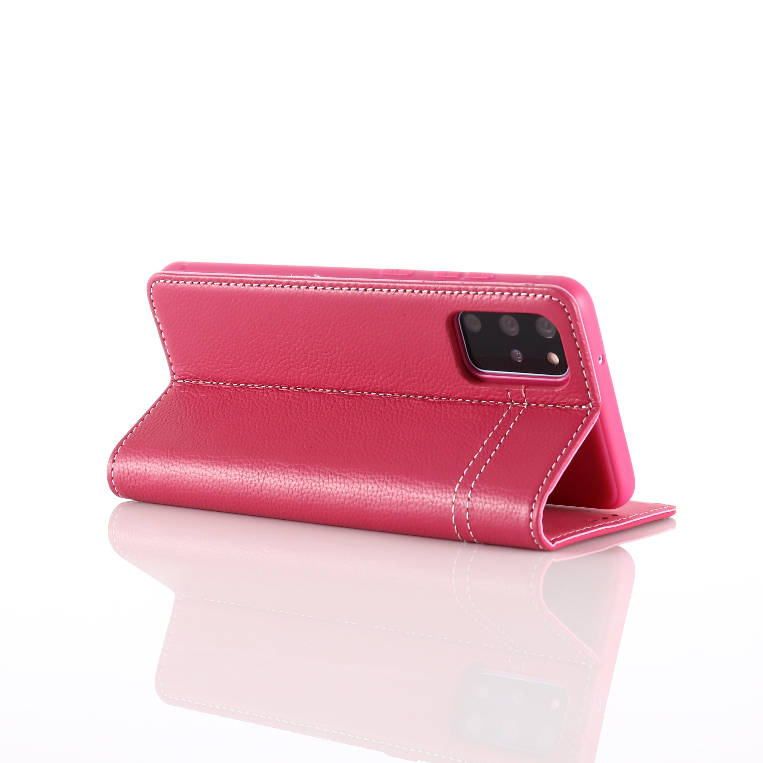 GEBEI Genuine Leather Cool Shell for Samsung Galaxy S20 Plus - Rose