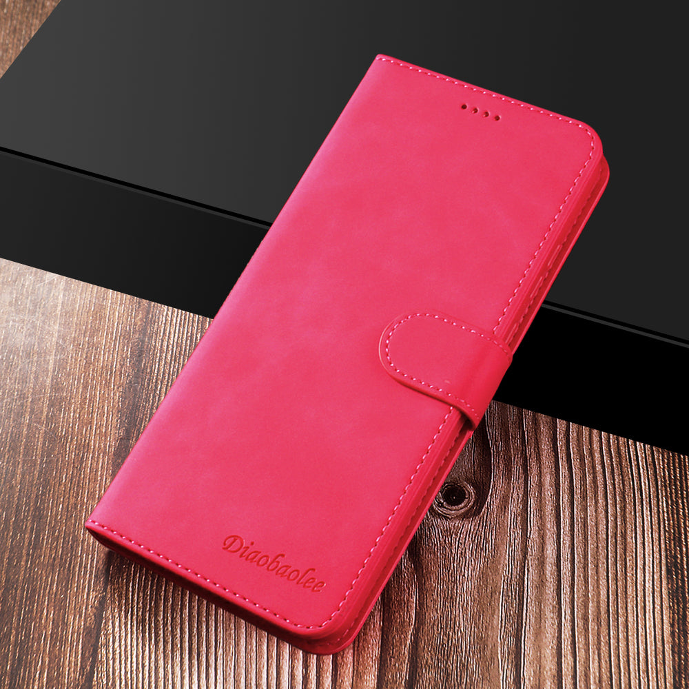 DIAOBAOLEE Leather with Wallet Stand Phone Cover for Samsung Galaxy S20 Ultra - Rose